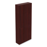 Alera® Alera Valencia Series Square Corner Bookcase, Seven-Shelf, 35.63w x 11.81d x 83.86h, Mahogany (ALEVA78436MY) Each