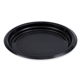 Boardwalk® Hi-Impact Plastic Dinnerware, Plate, 9" dia, Black, 500/Carton (BWKPLTHIPS9BL) Case of 500