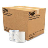 GEN Standard Bath Tissue, Septic Safe, Individually Wrapped Rolls, 1-Ply, White, 1,000 Sheets/Roll, 96 Wrapped Rolls/Carton (GEN218) Case of 96