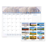 AT-A-GLANCE® Landscape Panoramic Desk Pad, Landscapes Photography, 22 x 17, White Sheets, Clear Corners, 12-Month (Jan to Dec): 2026 (AAG89802) Each