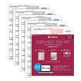 Adams® 1099-NEC + 1096 Tax Form Kit with e-File Code, Inkjet/Laser, Five-Part Carbonless, 8.5 x 3.67, 3 Forms/Sheet, 50 Forms Total (ABFSTAX550NEC22) Pack of 50