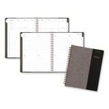 AT-A-GLANCE® Signature Collection Black/Gray Felt Weekly/Monthly Planner, 11.25 x 9.5, Black/Gray Cover, 13-Month: Jan 2025 to Jan 2026 (AAGYP90505) Each
