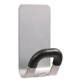 Alba™ Magnetic Coat Peg, ABS/Magnet/Steel, Black/Silver, Supports 11 lbs (ABAPMMAG2M) Each