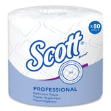 Scott® Essential Standard Roll Bathroom Tissue for Business, Septic Safe, 2-Ply, White, 550 Sheets/Roll, 80/Carton (KCC04460) Case of 80