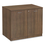 Alera® Alera Valencia Series Storage Cabinet, 34.3w x 22.78d x 29.5h, Modern Walnut (ALEVA613622WA) Each