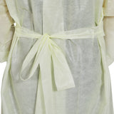 McKesson Protective Procedure Gown One Size Fits Most Yellow NonSterile AAMI Level 2 Disposable (1247993_BG) 10/BG