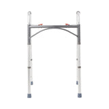 McKesson Dual Release Folding Walker Adjustable Height Aluminum Frame 350 lbs. Weight Capacity 32 to 39 Inch Height (1128907_EA) 1/EA