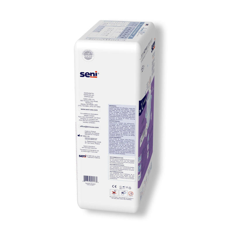 Seni® Active Super Plus Unisex Adult Absorbent Underwear Pull On with Tear Away Seams X-Large Disposable Heavy Absorbency (1169933_CS) 64/CS