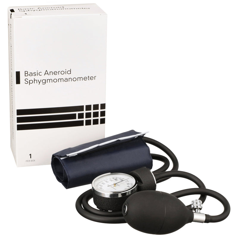 BASIC Aneroid Sphygmomanometer Unit Small Adult Cuff Nylon Cuff 12 - 17 cm Pocket Aneroid (363778_EA) 1/EA