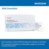 McKesson Antiseptic Skin Towelette Individual Packet Unscented 100 Count (865276_CS) 1000/CS