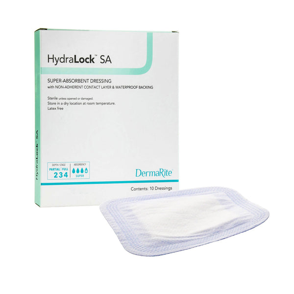 HydraLock™ SA Super Absorbent Dressing 3 X 3 Inch Square (949201_EA) 1/EA