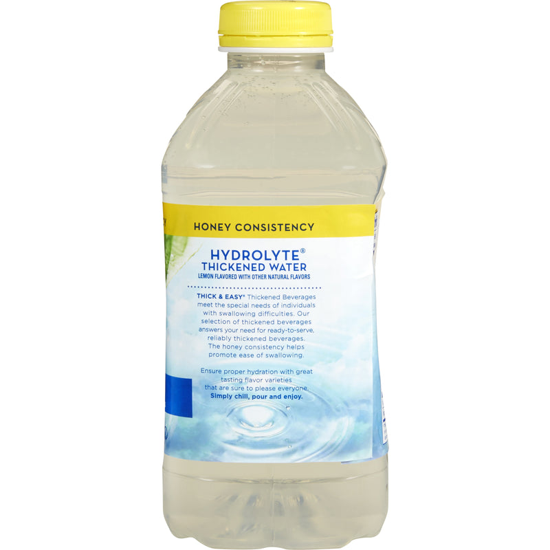 Thick & Easy® Hydrolyte® Thickened Water 46 oz. Bottle Lemon Flavor Liquid IDDSI Level 3 Moderately Thick/Liquidized (732818_EA) 1/EA