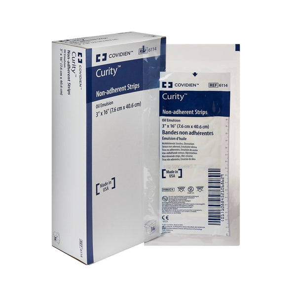 Curity™ Oil Emulsion Impregnated Dressing Rectangle 3 X 16 Inch Sterile (218271_BX) 36/BX