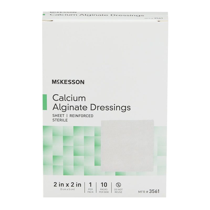 McKesson Alginate Dressing 2 X 2 Inch Square (883263_CS) 100/CS