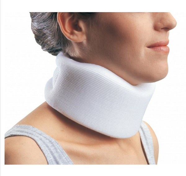 ProCare® Universal Cervical Collar Contoured / Medium Density Adult One Size Fits Most One-Piece 4 Inch Height 24 Inch Length 10-1/2 to 24 Inch Neck Circumference (410233_EA) 1/EA