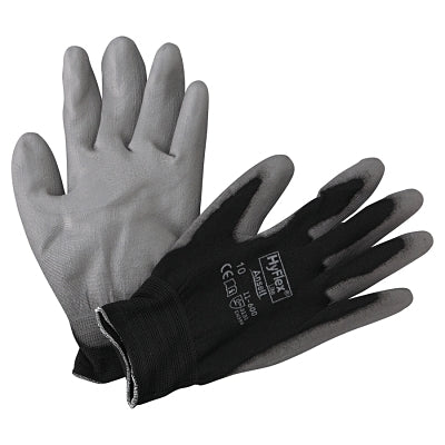 Ansell 11-600 Palm-Coated Gloves, Size 10, Black (012-11-600-10-BK) 12 Pairs