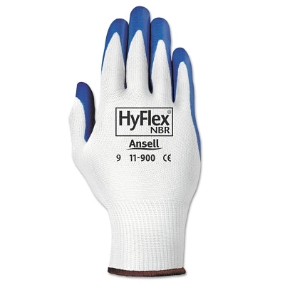Ansell 11-900 NBR Gloves, 8, Blue/White (012-11-900-8) 144 PR / CA