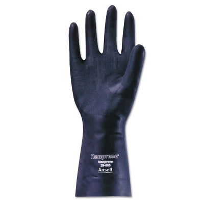 Ansell Neoprene Gloves, 10, Black (012-29-865-10) 12 PR / DZ