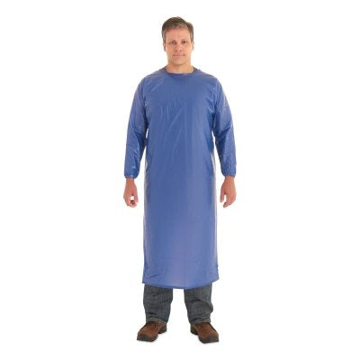 Ansell PVC Coat Apron, 8 mil, Vinyl, X-Large, Blue (012-56-910-XL) Each