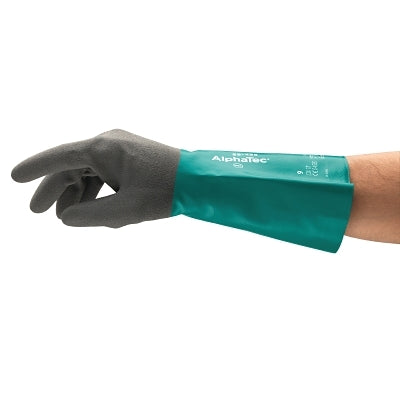 Ansell AlphaTec Nitrile Gloves, Size 10, Gray (012-58-435-10) 12 PR / DZ