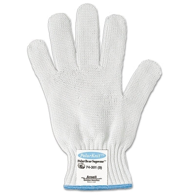Ansell 74-301 Cut-Resistant Gloves, Size 9, White (012-74-301-9) 12 EA / CA
