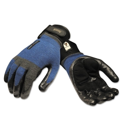 Ansell 97-003 Medium-Duty Cut Resistant Gloves, Large, Black/Blue (012-97-003-10) 12 PR / DZ