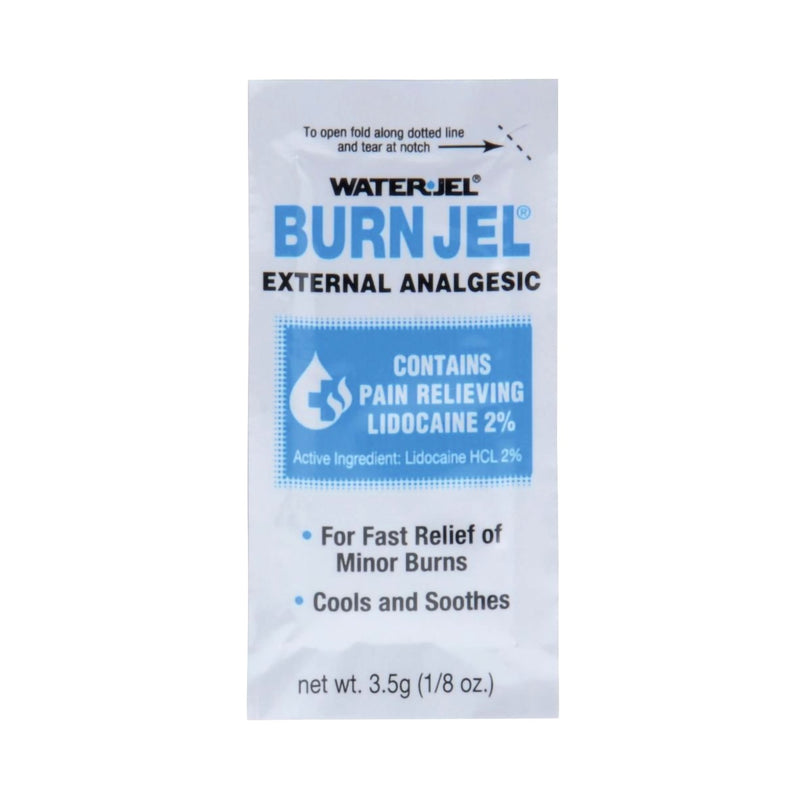 Water Jel® Burn Jel® Burn Relief Lidocaine Topical Gel 3.5 Gram Individual Packet (786977_CS) 600/CS