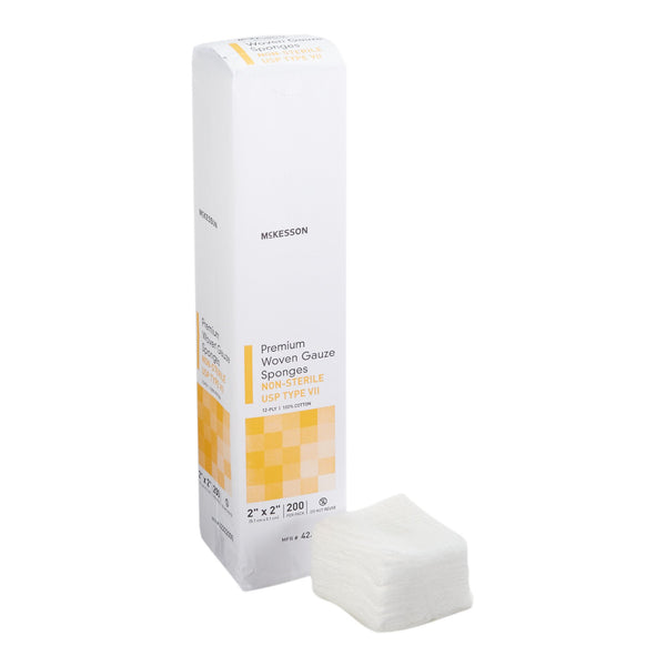 McKesson Gauze Sponge 2 X 2 Inch 12-Ply NonSterile 200 per Pack (1043628_PK) 200/PK