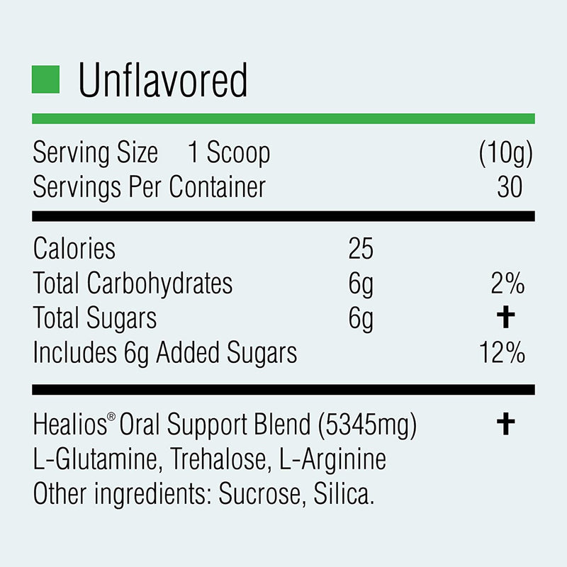 Healios® Oral Supplement Unflavored Powder 10.93 oz. Jar (1218420_EA) 1/EA