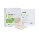 McKesson Foam Dressing 3 X 3 Inch Without Border Film Backing Silicone Gel Adhesive Square Sterile (1083085_BX) 10/BX