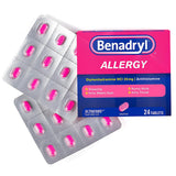 Benadryl® Allergy Relief 25 mg Strength Tablet 24 per Box (783320_CS) 576/CS