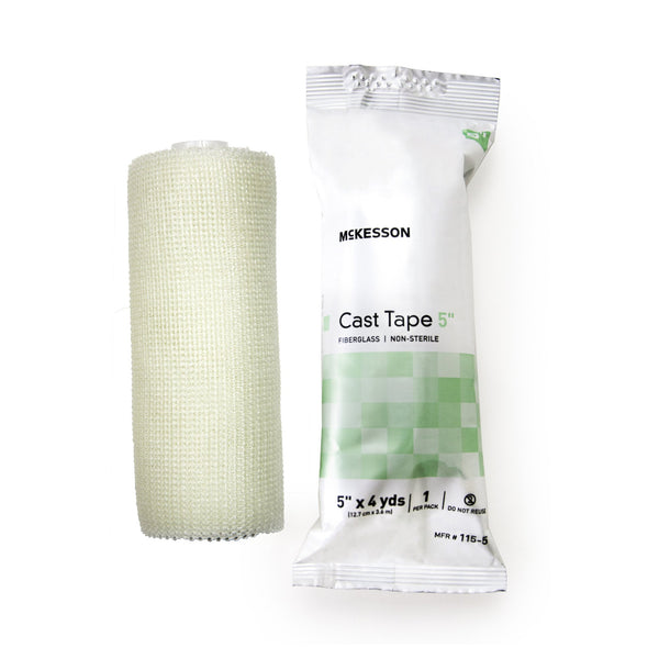 McKesson Cast Tape 5 Inch X 12 Foot Fiberglass White (733700_BX) 10/BX