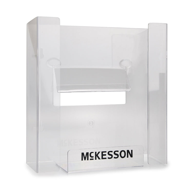 McKesson Glove Box Holder Horizontal or Vertical Mounted 3-Box Capacity Clear 3-1/8 X 10-1/4 X 15-1/4 Inch Plastic (519596_CS) 4/CS