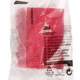 3M™ Coban™ Cohesive Bandage 3 Inch X 5 Yard Self-Adherent Closure Red NonSterile Standard Compression (176491_BX) 24/BX