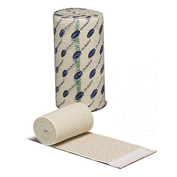 EZe-Band® LF Elastic Bandage 6 Inch X 5 Yard Double Hook and Loop Closure Tan NonSterile Standard Compression (442368_PK) 10/PK