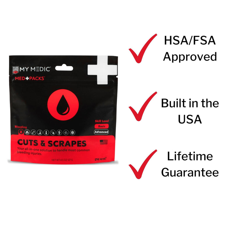 My Medic™ MED PACKS Cuts and Scrapes First Aid Kit Pouch (1207803_EA) 1/EA
