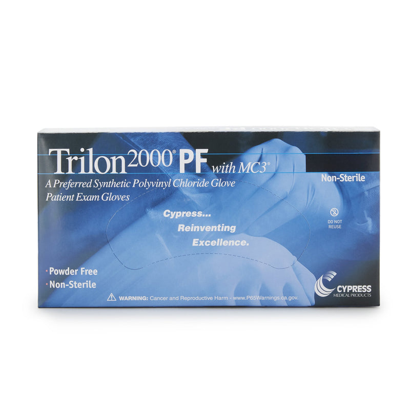 Trilon 2000® PF with MC3® Exam Glove Large NonSterile Stretch Vinyl Standard Cuff Length Smooth Ivory Not Rated WITH PROP. 65 WARNING (457272_BX) 100/BX