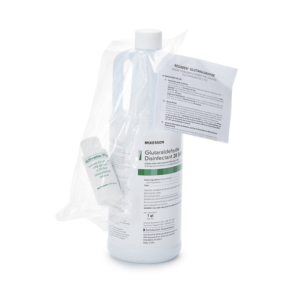 REGIMEN® Glutaraldehyde High-Level Disinfectant Activation Required Liquid 32 oz. Bottle Reusable (862477_CS) 16/CS