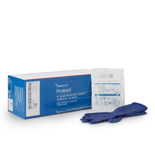 ESTEEM™ Blue with Neu-Thera® Surgical Glove Size 6.5 Sterile Polyisoprene Standard Cuff Length Smooth Blue Not Chemo Approved (717844_CS) 200/CS