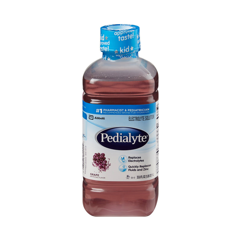 Pedialyte® Classic Oral Electrolyte Solution Grape Flavor 33.8 oz. Electrolyte (366834_EA) 1/EA