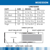 McKesson Brand Aneroid Sphygmomanometer Unit Large Adult Cuff Nylon Cuff 34 - 50 cm Pocket Aneroid (803198_BX) 1/BX