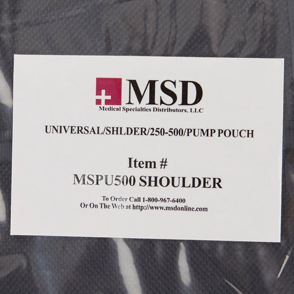 McKesson Feeding Pump Pouch Shoulder Style, Black, Pump Pocket, Outside View Window, 3 X 5 X 11 Inch (1139914_EA) 1/EA