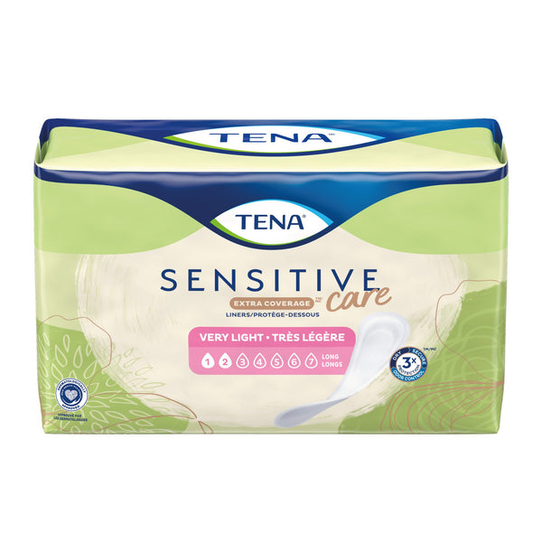 TENA Sensitive Care™ Extra Coverage Bladder Control Pad 9 Inch Length Light Absorbency Dry-Fast Core™ One Size Fits Most (1179008_BG) 50/BG