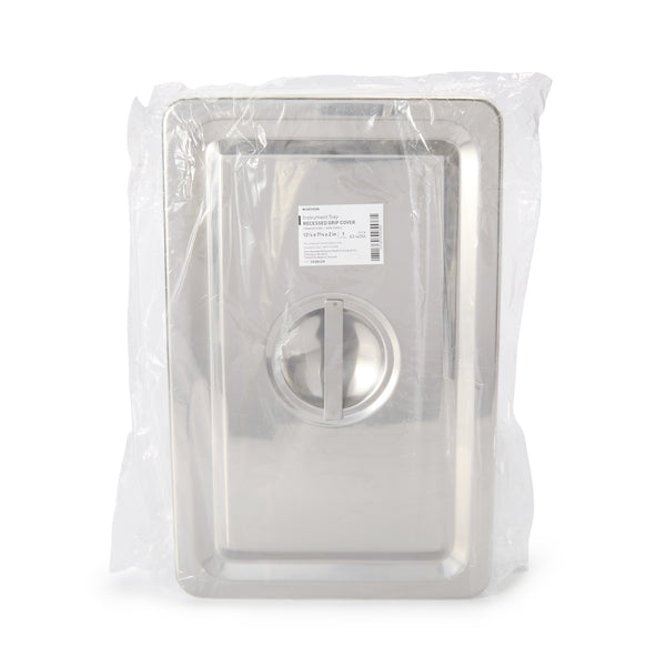McKesson Instrument Tray Recessed Grip Stainless Steel 12-1/8 X 7-5/8 X 2-1/8 Inch (1038453_EA) 1/EA