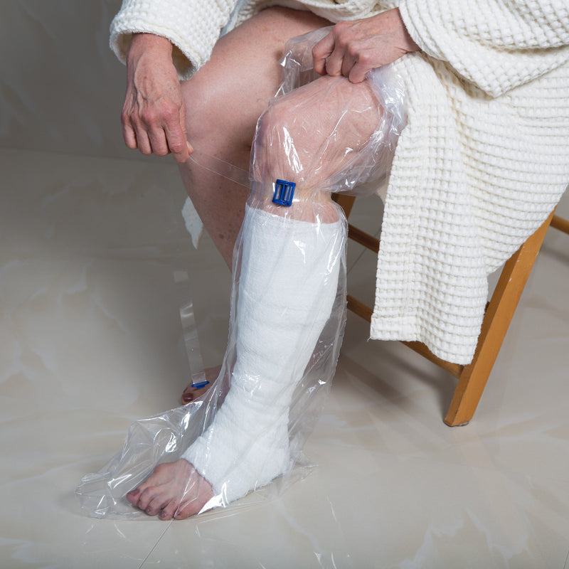 AquaGuard Boot® Shower Sleeve IV Site Barrier Protector 43 Inch Length NonSterile (1145174_BG) 3/BG