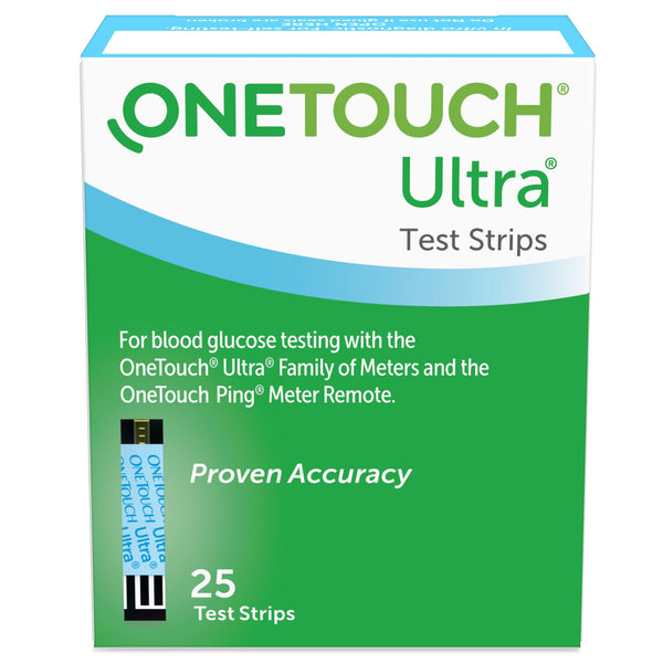 OneTouch® Ultra® 2 Blood Glucose Test Strips 25 Strips per Pack (526621_BX) 1/BX