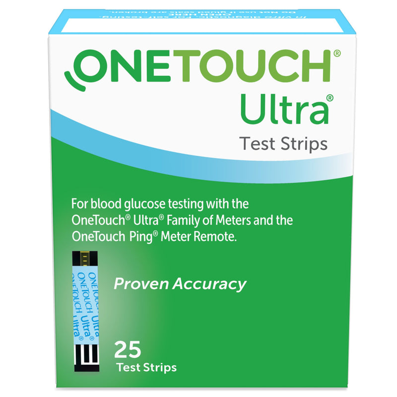 OneTouch® Ultra® 2 Blood Glucose Test Strips 25 Strips per Pack (526621_BX) 1/BX