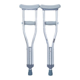 McKesson Underarm Crutches Pediatric 3 Foot 7 Inch to 4 Foot User Height Aluminum Frame 175 lbs. Weight Capacity (1093022_CS) 10/CS