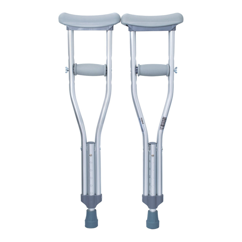 McKesson Underarm Crutches Pediatric 3 Foot 7 Inch to 4 Foot User Height Aluminum Frame 175 lbs. Weight Capacity (1093022_CS) 10/CS