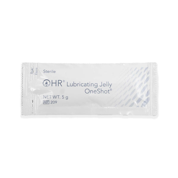 HR® One Shot® Lubricating Jelly 5 Gram Individual Packet Sterile (869211_CS) 864/CS